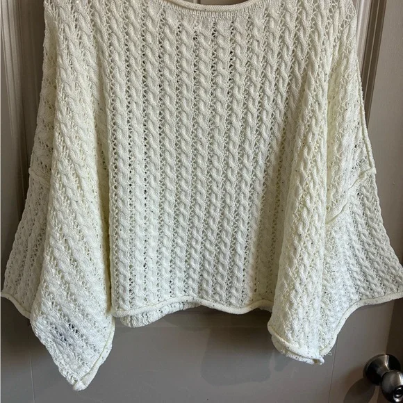 POL Cream Open-Stitch Scoop Neck Sweater - Picture 4 of 7